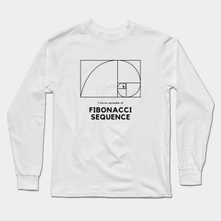 Unisex Fibonacci Sequence - Golden Ratio Golden Rectangle Golden Spiral Long Sleeve T-Shirt